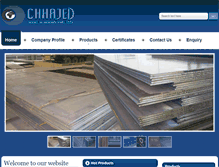 Tablet Screenshot of chhajedsteel.in